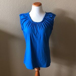 Gorgeous bright blue sleeveless top